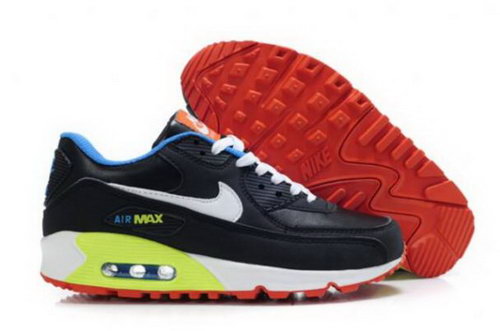 Nike Air Max 90 Mens Shoes Black White Volt Photo Blue Denmark